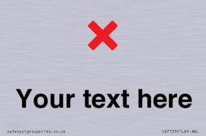 Custom plain background, red cross sign